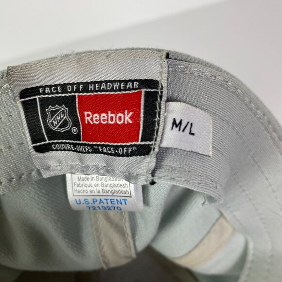 Toronto Maple Leafs Hat Reebok Face Off Headwear Gray Men's Size M/L Stretch NHL - Picture 9 of 11